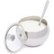 Stainless Steel Sugar Bowl with Lid and Spoon (7 oz, 3-Piece Set)